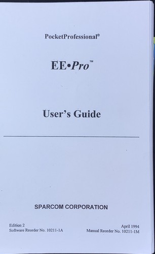 Manual for sparcom electrical - manual,