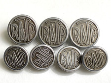 Lot de 7 boutons RATP anciens