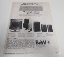 B&W Speakers - Print