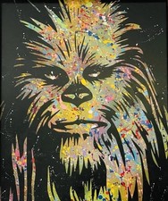 TOPHE,peinture Sur Dibond, Street Art Pop Art Avec Cadre Style Banksy