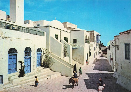Tunisie sidi bou said rue - tunisie,