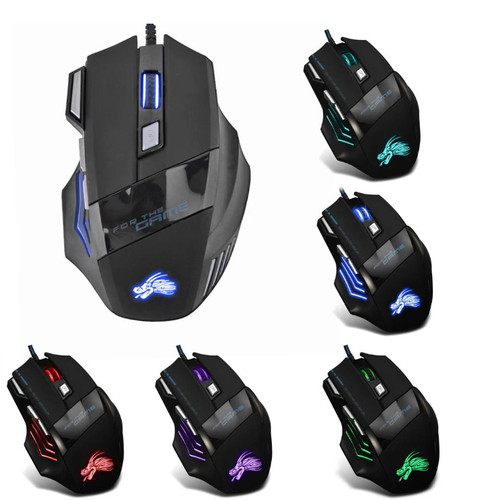 Led souris gamer usb - led, pc