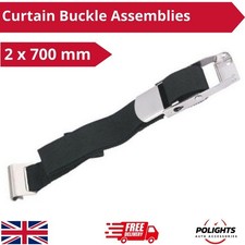 2 x sangle inférieure à cliquet crochet plat camion remorque rideau boucle...