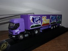 1/87 HO Albedo Semi remorque camion Truck trailer Milka Renault Premium Vache