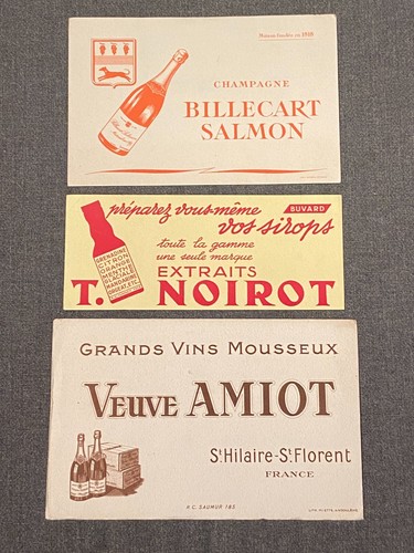 Lot buvards vin veuve - buvards,