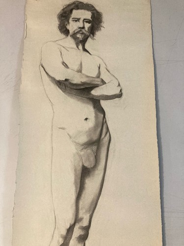 Grand dessin xixe antique - xixe, a