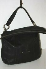 SABRINA  Sac Pochette Main Cuir Noir Anse courte TBE