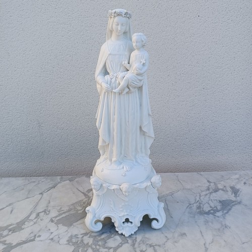 Vierge enfant finement - a,