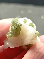 Diopside + Mica Cristallisé Sur Calcite - AFGHANISTAN