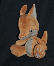 ?Peluche AUGUSTA FL Doudou Renard Loup Brun Marron 20 Cm France Loisirs NEUF