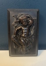 Petit bas relief Napoléon III - XIX eme bois noir