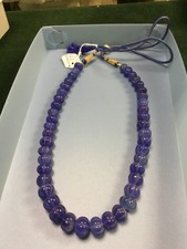 collier de pierres bleu degrades onyx