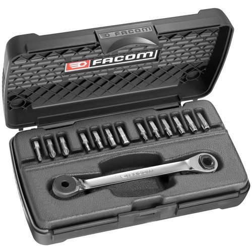 Coffret clé cliquet - clé, à