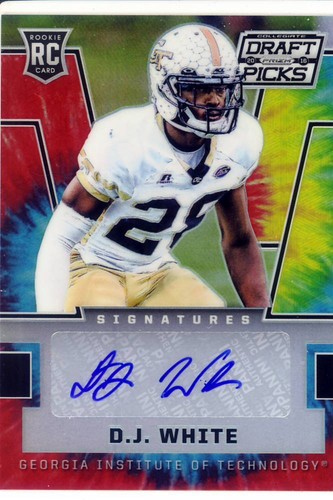 White rookie draft auto - white,