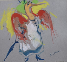 Rostislas Loukine (1904-1988) - ami de Nicolas de Staël (18) - gouache