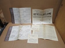 GRANDS MAGASINS TOUT POUR L'ENFANT TOULOUSE diverses publicités lits landaus