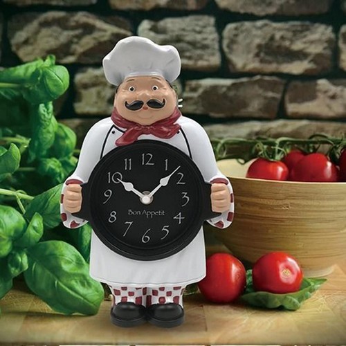 Horloge murale chef à - de,