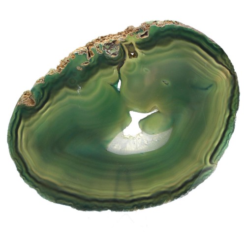 Tranche agate verte - d'agate,