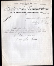 COMMENTRY (03) FRUITS & LEGUMES "BERTRAND & BONNICHON" en 1929