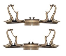 Lot de 4 boutons de finition tringle à rideau anciens portes et fenêtres en l...