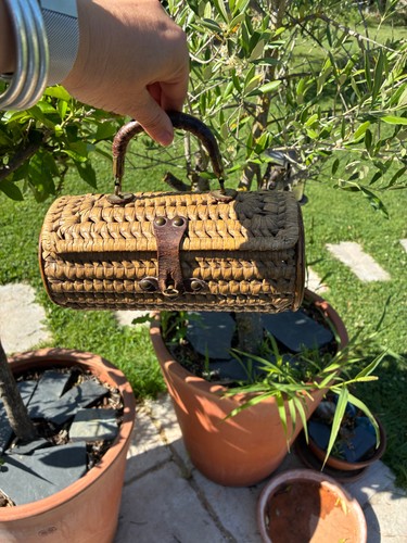 Sac rotin vintage