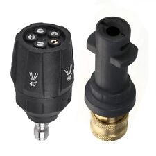 Embouts Buse Turbo Rotatif Réglable 5 en 1 Adaptateur Karcher k2 k3 k4 k5 k6 k7