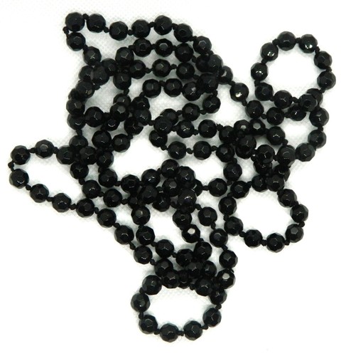 Sautoir deuil perles de - sautoir,