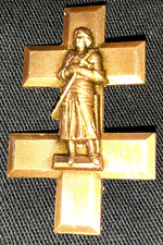 1 Médaille Religieuse Jeanne d'Arc Métal Bronzé   N°791/59