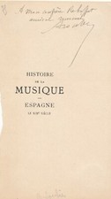 Albert SOUBIES historien et critique musical Dédicace signée Rebuffat