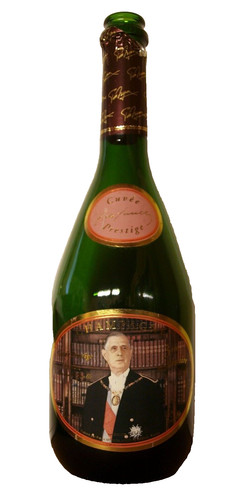 Bouteille champagne vide - bouteille,