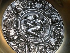 Coupe bronze & métal argenté