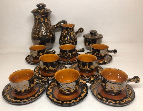 Rare service café signé - rare,