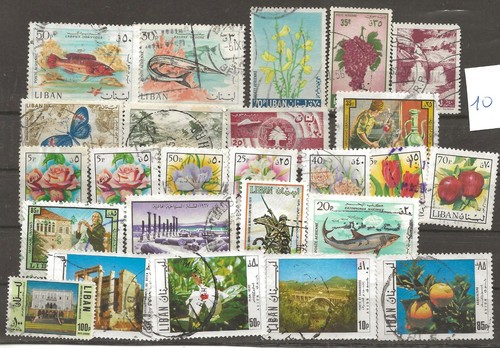 Liban lot10 25 timbres - liban,