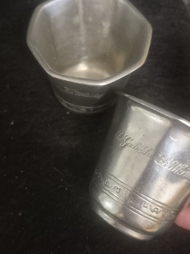 Gobelets wisky étain - wisky,