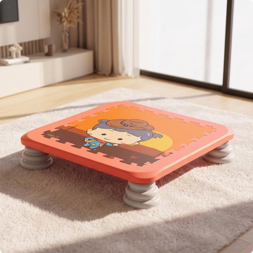 Trampoline carré compact pour