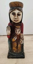 Ancienne statuette religieuse - statuette,