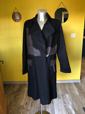 joli manteau long en laine bicolore chic ZAPA taille 40 fr 44i EXCELLENT ÉTAT