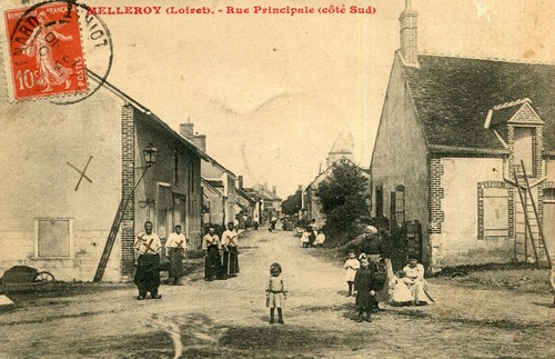 Carte melleroy rue principale - melleroy,