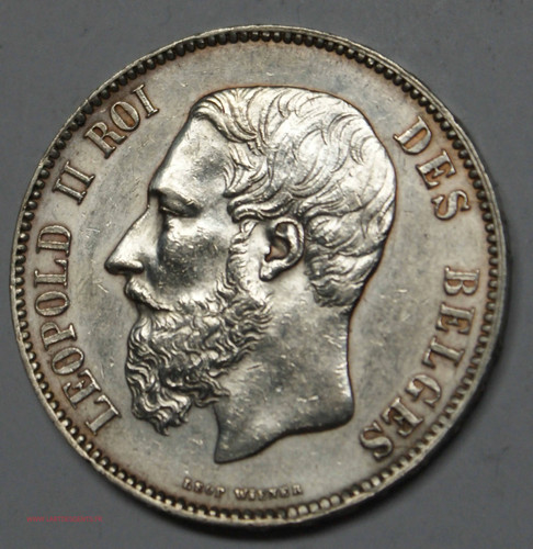 Leopold francs 1873 - ii,
