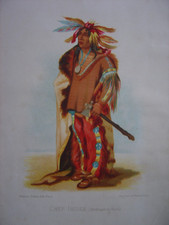 Belle lithographie d'un Chef