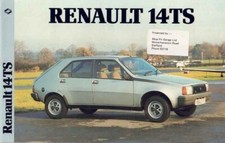 Catalogue brochure  Renault 14 TS 11/1981 Grande Bretagne / U.K.