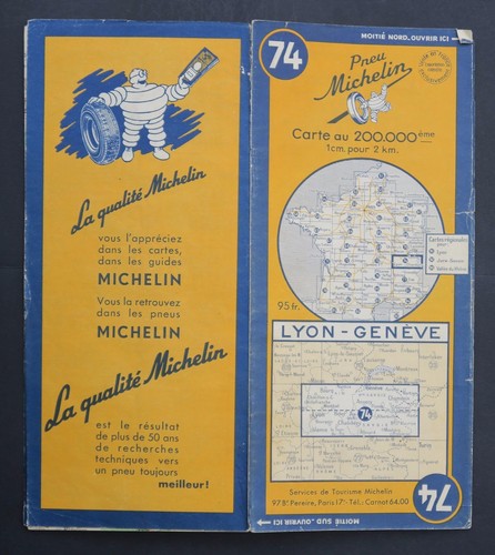 Carte michelin old map 75 - old,