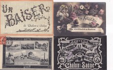 Lot de 4 cartes postales
