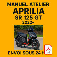Manuel Atelier Aprilia SR 125 GT 2022 Revue Technique Moto Français RMT CD PDF