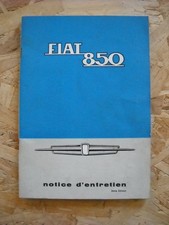 MANUEL NOTICE D'ENTRETIEN FIAT