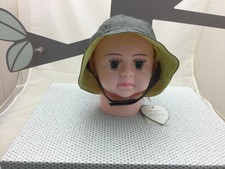 Marèse bob réversible gris bourgade jaune bébé 43 cm 