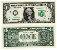 Etats UNIS d' AMERIQUE USA Billet 1 Dollar 2021 NEW DATE B NEW YORK  NEUF UNC