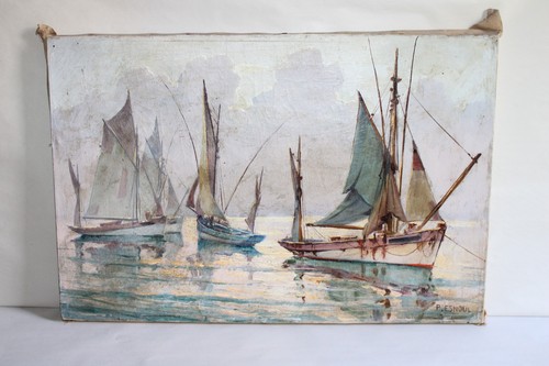 Huile sur toile - signée, paul