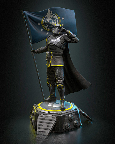 Helldivers soldat figurine - helldivers,