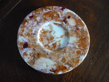 Bougeoir rond et plat - En céramique - Peint à la main - Excellent état